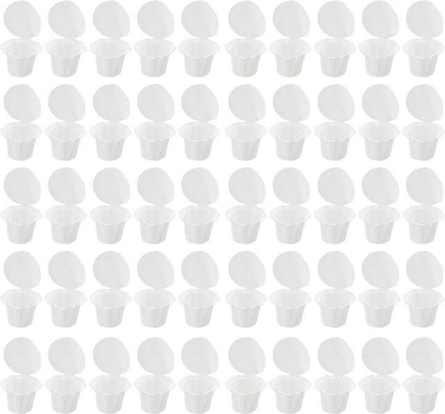 CosyHome Einweg-Kaffeepapierfilter mit Deckeln, 50 Stück Einzelportionskapseln, weiß - Bild 1