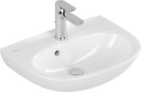 Villeroy & Boch Handwaschbecken O.Novo, oval, weiß, mit Überlauf, B: 50 cm, T: 38 cm - Bild 1