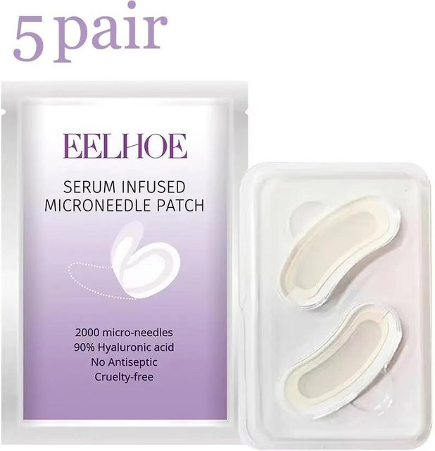 Perfect skin Mikronadel-Augenmaske mit Kollagen, 5 Paar, Damen - Bild 1
