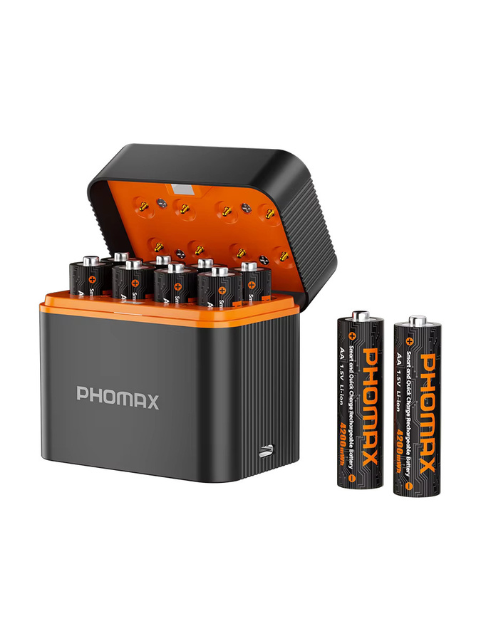 PHOMAX Lithium-Akkus AA und AAA in Schwarz mit 4200 mWh und 1100 mWh für Fernbedienungen, Spielzeug und Lautsprecher - Bild 5