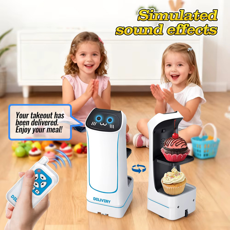 BigShu Food Delivery Roboterspielzeug, mit Licht und Ton, 2,4 G RC - Bild 2