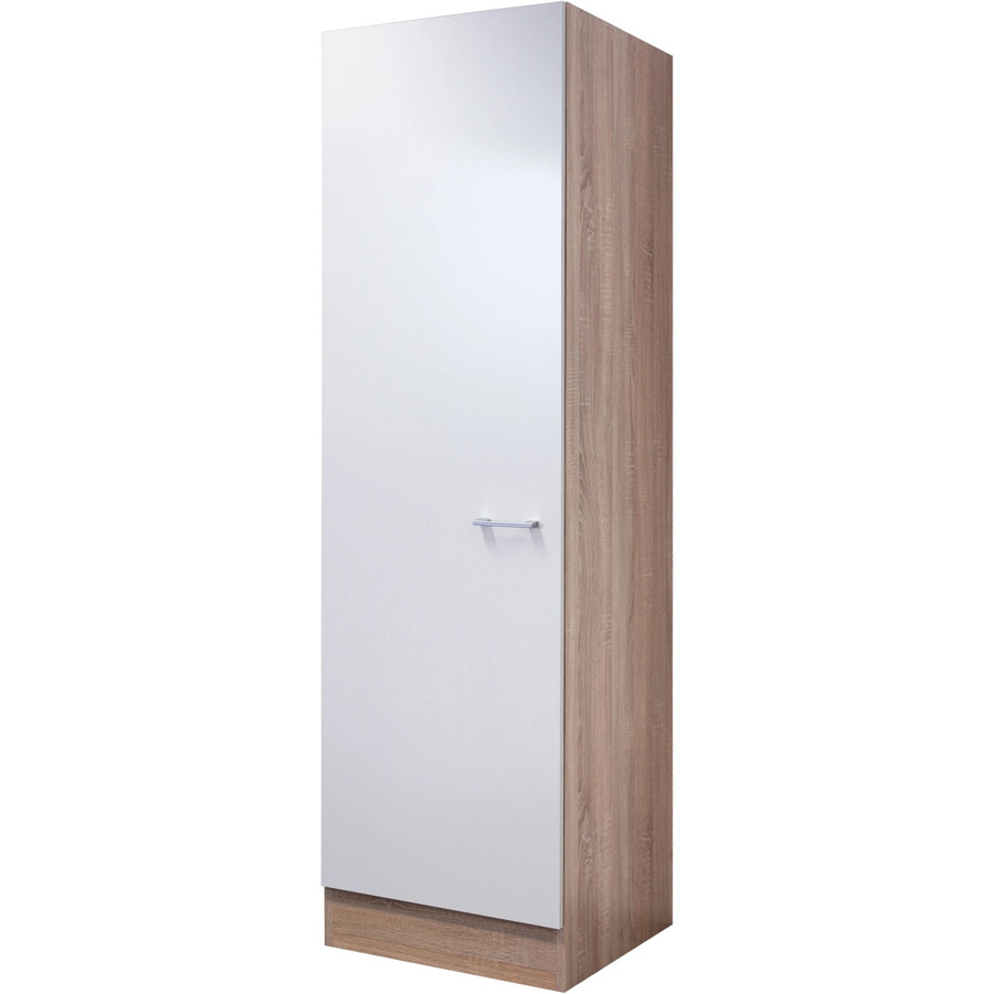 Flex-Well Seitenschrank Samoa Küchenschrank und Vorratsschrank in Weiß und Sonoma Eiche, B/H/T: 50 x 200 x 57 cm - Bild 2
