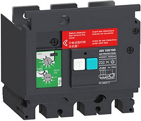 Schneider Electric LV429490 VigiPacT Fehlerstromschutz-Zusatzmodul für ComPacT NSX 100/160 3P, grau - Bild 1