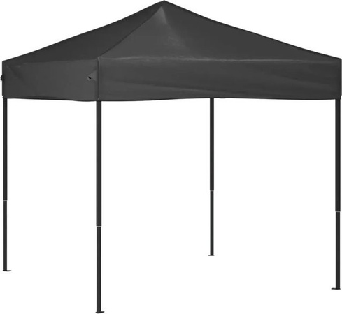 vidaXL Faltbares Partyzelt Anthrazit Silber B/T/H: 200 x 200 x 235 cm