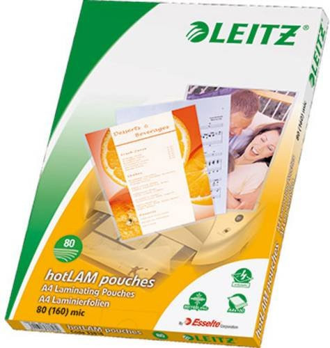 Leitz iLAM Laminierfolien DIN A4, 80 µm, transparent, 100 Stück - Bild 1