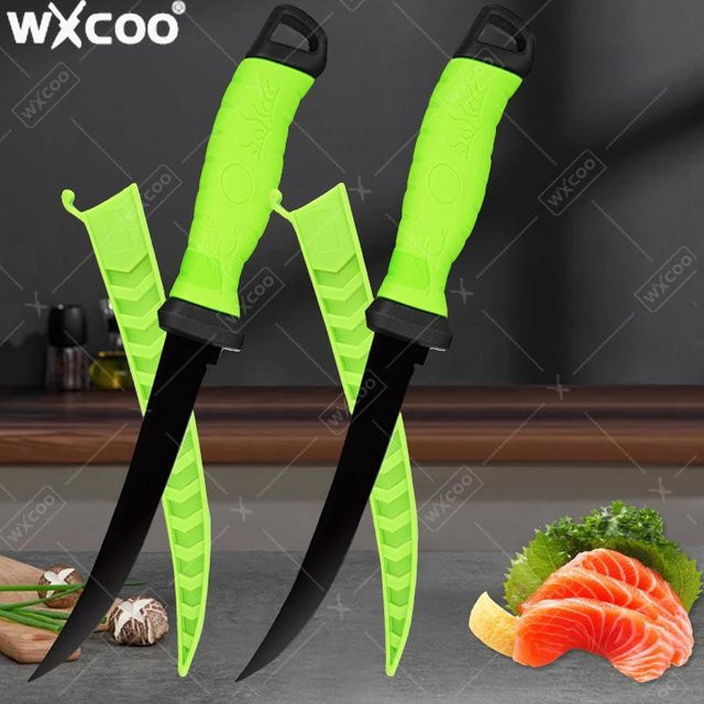 WXCOO Edelstahl Filet-Ausbeinmesser zum Schneiden von Fisch, Fleisch, Obst und Gemüse - Bild 1