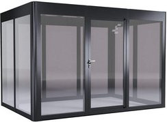SunElements Gewächshaus Modern 3.2 in Silber, B/H/T: 548 x 229 x 233 cm, UV-beständig und winterfest - Bild 1