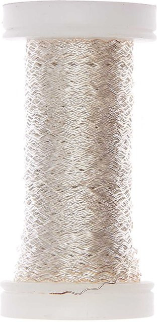 Preissler Bouillondraht Silber 0,25 mm für Weihnachtsdeko 60 m - Bild 1