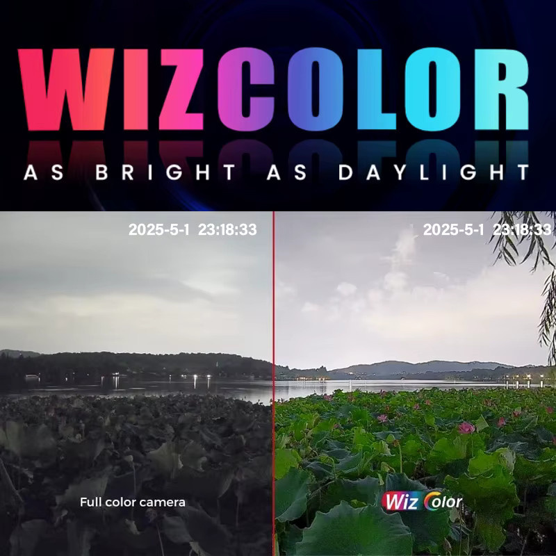 Dahua WizColor Smart Home Kamera mit 4MP/8MP Auflösung, 4K PoE CCTV, eingebautem Mikrofon und 50m Beleuchtungsentfernung in Weiß - Bild 3