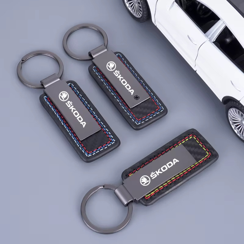 salahei Schlüsselanhänger Metall, Skoda Logo, Unisex - Bild 3
