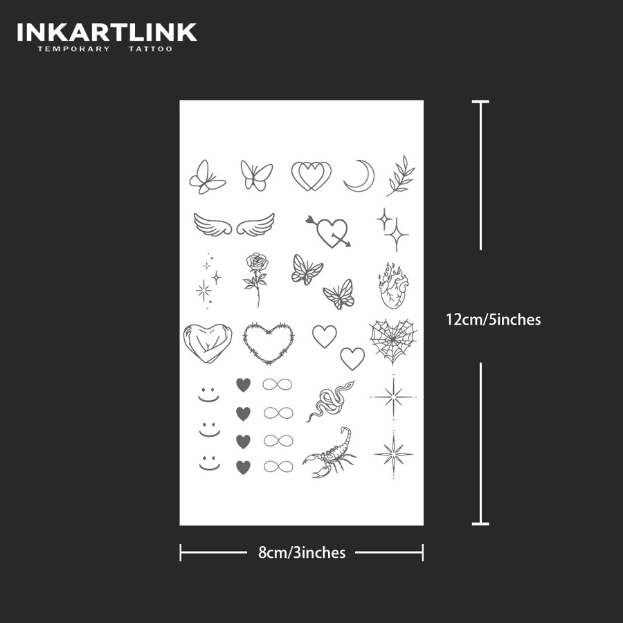 INKARTLINK Henna-Finger-Tattoo, temporärer Aufkleber, wasserfest - Bild 2