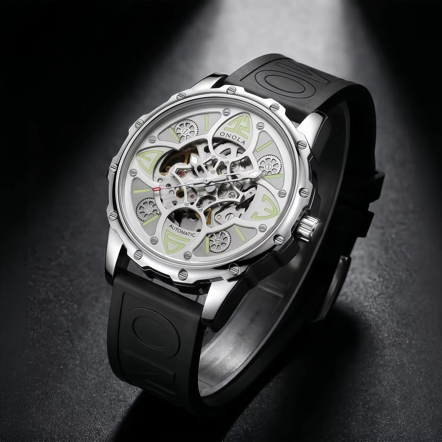 Onola Armbanduhr, Automatik, Silikon, Herren - Bild 4