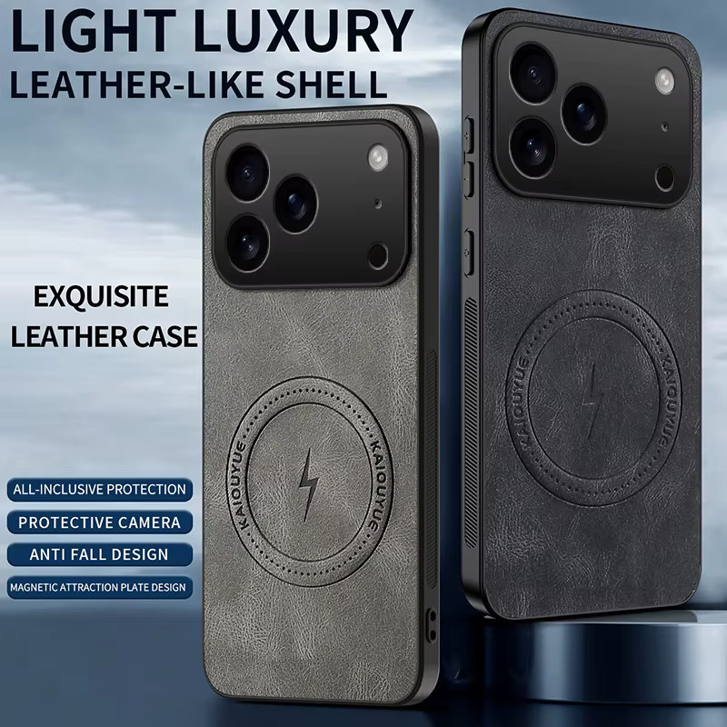 Luxuriöse Magnetische PU-Leder Schutzhülle für Honor in Blau mit MagSafe-Kompatibilität - Bild 2