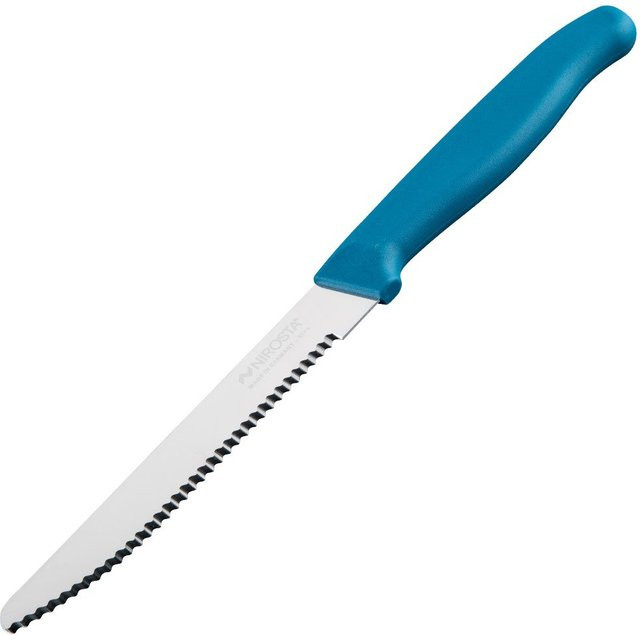 Nirosta Frühstücksmesser Elemental mit 11 cm Klinge in Blau aus Edelstahl und Kunststoff mit rutschfestem Griff - Bild 1