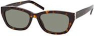 Saint Laurent SL M153 Sonnenbrille, Cat Eye, Vollrand, Kunststoff, Damen, braun, grau - Bild 1