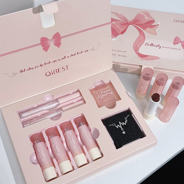 QiBest Make-up Set, Nude, Matt, 7 Teile - Bild 1