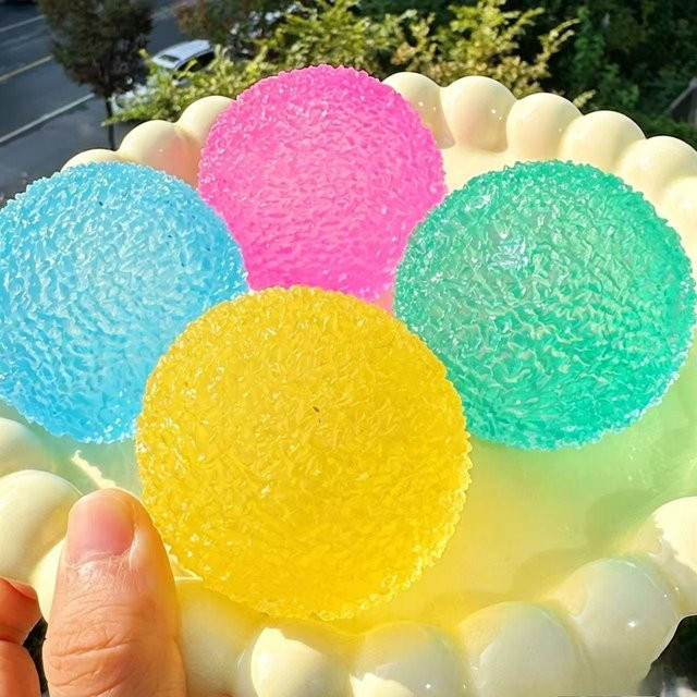 Linyi toy Mochi Squishy Spielset Blau 6cm - Bild 1