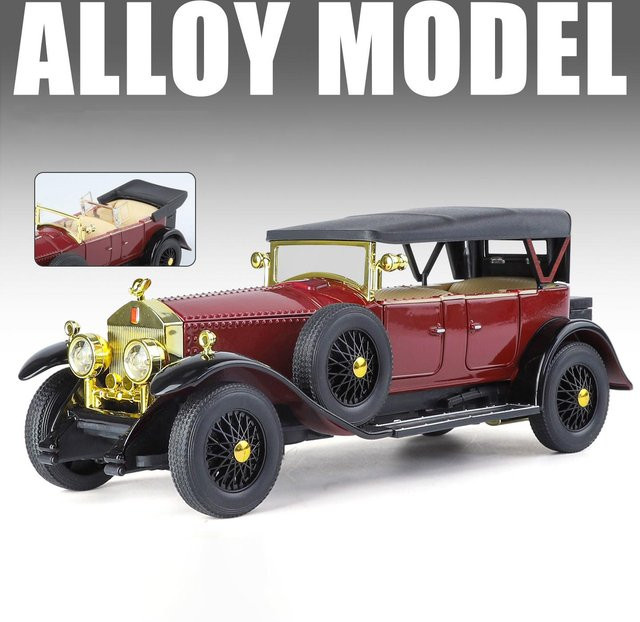 Linyi toy car Rolls Royce Phantom I 1925, Modellauto, 1:24, Metall, mit Licht und Ton, ab 18 Jahren - Bild 1