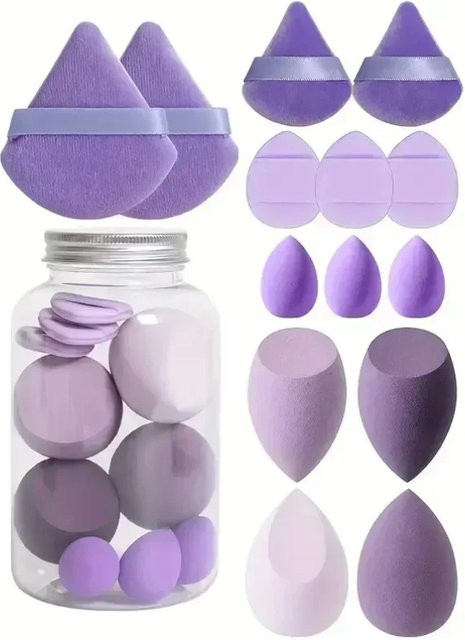 Make-up Schwämme Cosmetic Puffs, 12/14 Stück, Damen - Bild 1