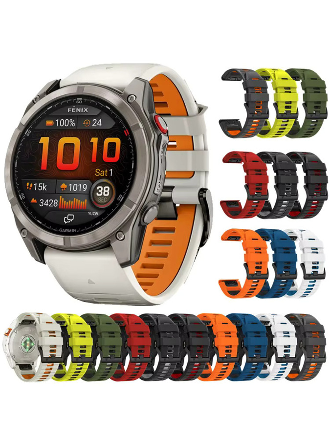 Garmin Uhrenarmband Silikon, Bicolor, Unisex - Bild 6