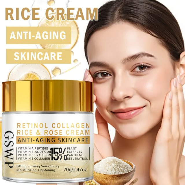 GSWP Anti-Aging Gesichtspflegecreme mit Reisextrakt, 70g/140g - Bild 1