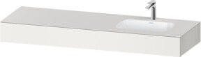 Duravit Qatego Einbauwaschtisch-Möbel-Set in Weiß Matt, B/T/H: 160 x 55 x 17 cm - Bild 1