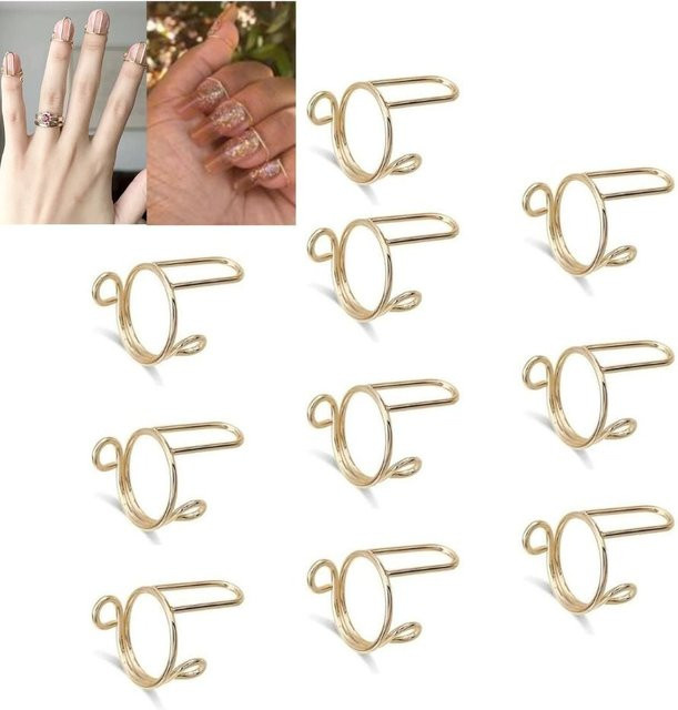 Nagelringe, Phalanx-Ring, goldfarben, Unisex - Bild 1