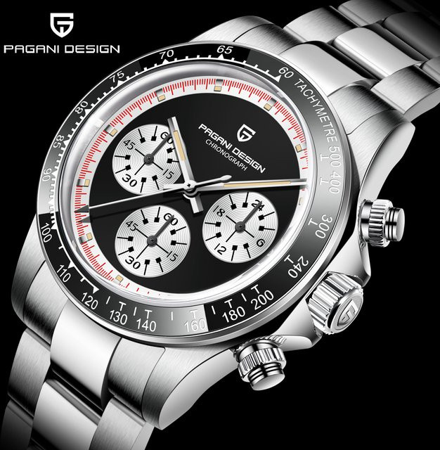 PAGANI DESIGN Armbanduhr, Quarz, Edelstahl, Saphirglas, Herren - Bild 1