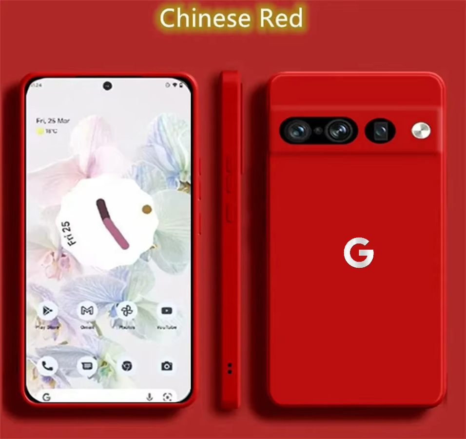 Bonbonfarbene Flüssigsilikon-Handyhülle für Google Pixel 10 9 Pro XL 9A 8A 7A 6A Pro in Multicolour und Grün, ultradünne Schutzhülle mit Unterstützung für kabelloses Laden - Bild 4