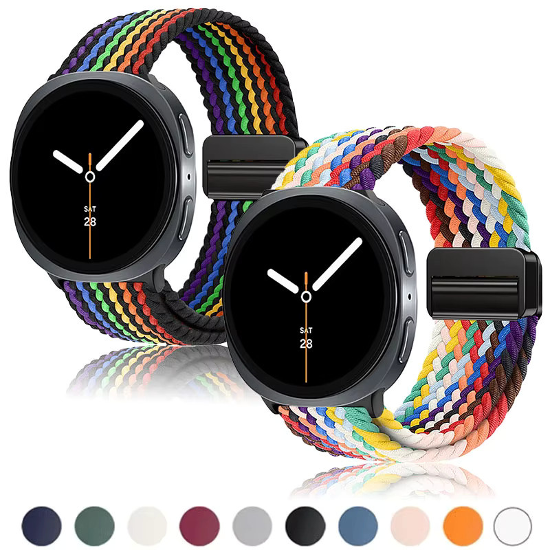 OAKCHARM Uhrenarmband Nylon, Bunt, Unisex, Samsung Galaxy Watch 8 - Bild 5