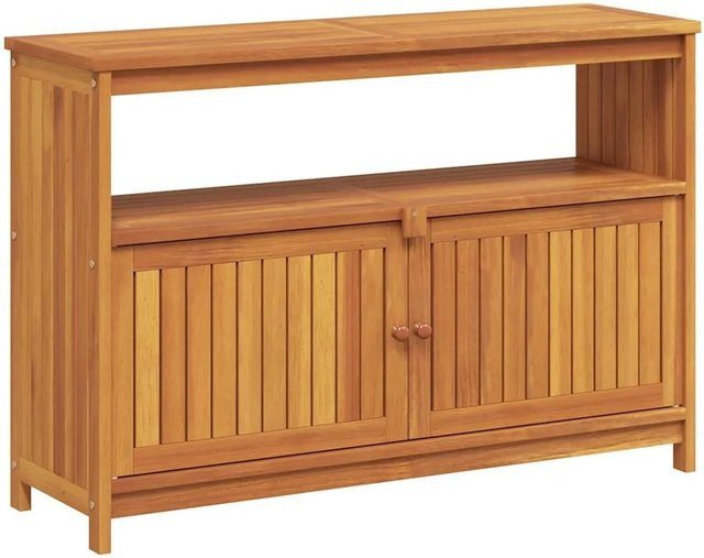 vidaXL Garten-Konsolentisch aus Akazien-Massivholz in Braun, B/T/H: 110 x 35 x 75 cm - Bild 1