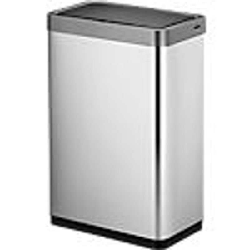 EKO Sensor-Abfalleimer Mirage X, 47 Liter, Edelstahl matt, silber/schwarz, B: 46,9 cm, T: 27,9 cm, H: 64,8 cm - Bild 3