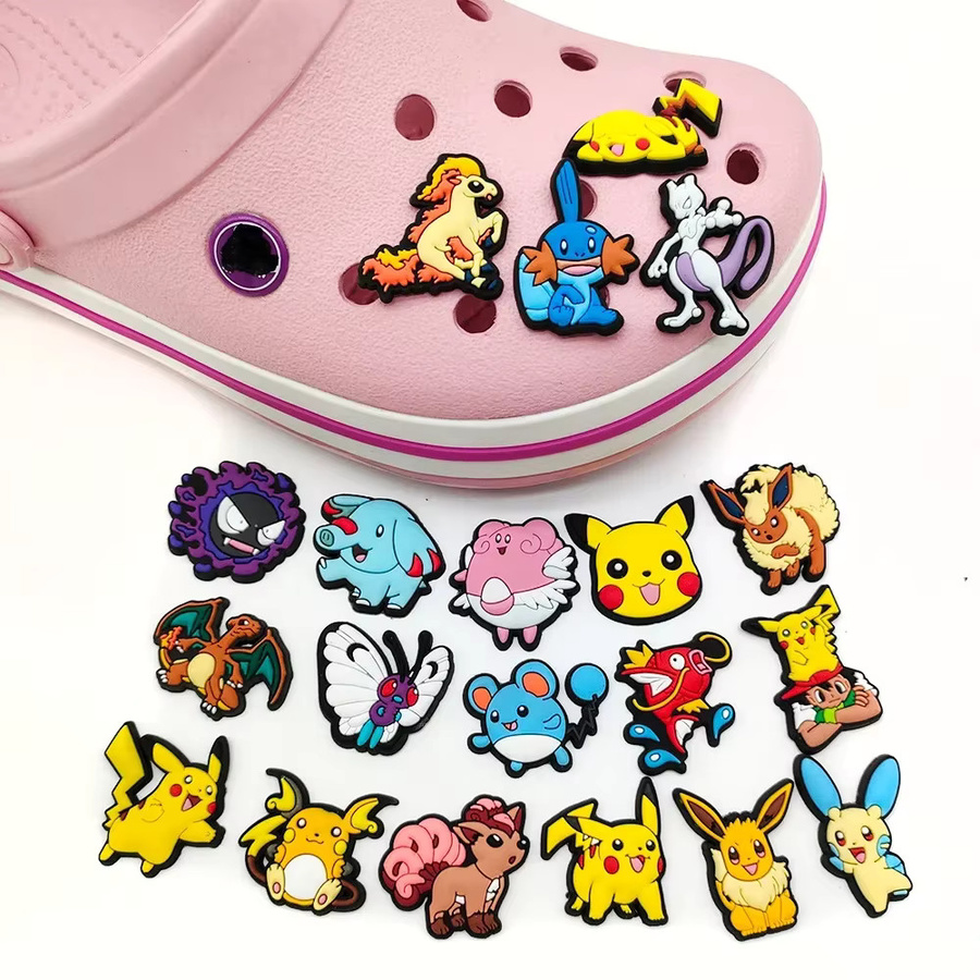 Potdemiel Schuh Charms Pokemon Pikachu, 20er Set, Kinder - Bild 1
