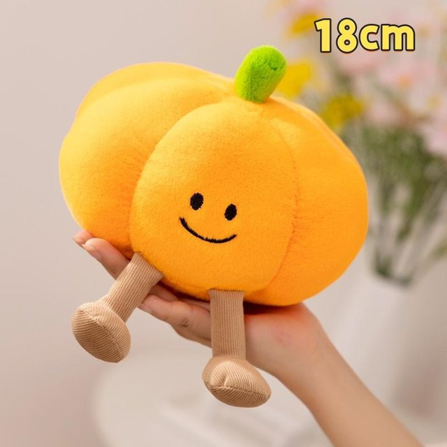 Yiran toy Halloween Kürbis Geist Plüschtier, Orange, Bunt / Mehrfarbig - Bild 1