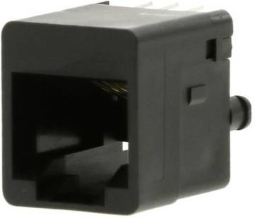 Molex Cat 3 Mod Jack/Plug 424106170 Buchse Schwarz - Bild 1