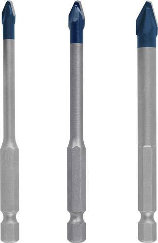 Bosch EXPERT HardCeramic HEX-9 Fliesenbohrer-Set 3-teilig, Farbe: Silber - Bild 1