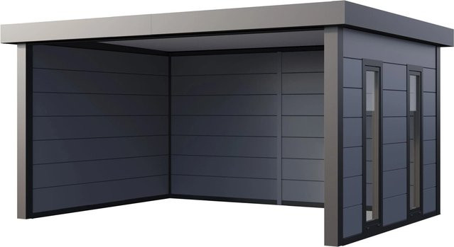 Telluria Pavillon Singolo mit Fenster, Grau, B/T: 478 x 358 cm, Höhe: 250 cm - Bild 1