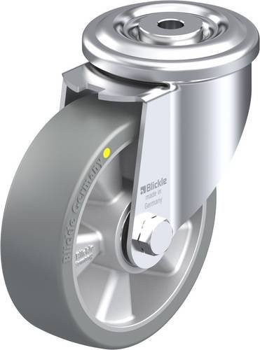 Blickle Lenkrolle LKR-ALTH 125K-AS in Silber und Grau mit Aluminium-Ausführung, Rad-Durchmesser: 125 mm, Tragfähigkeit: 350 kg - Bild 1