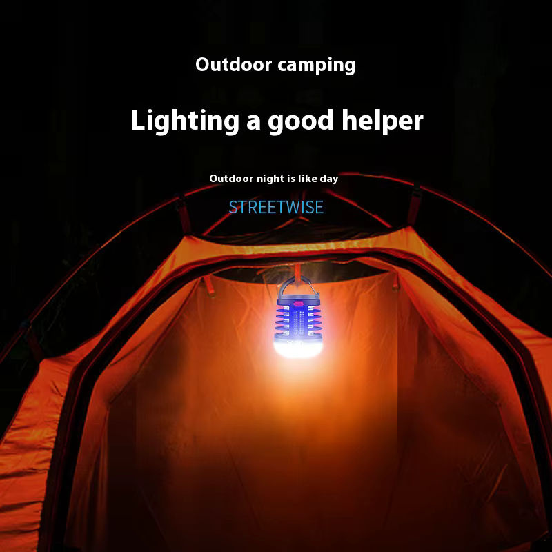 Tragbare UV-LED-Mückenvernichtungslampe mit elektrischem Schlag und wasserdichtem Gehäuse für Camping und Outdoor-Einsätze via USB - Bild 3