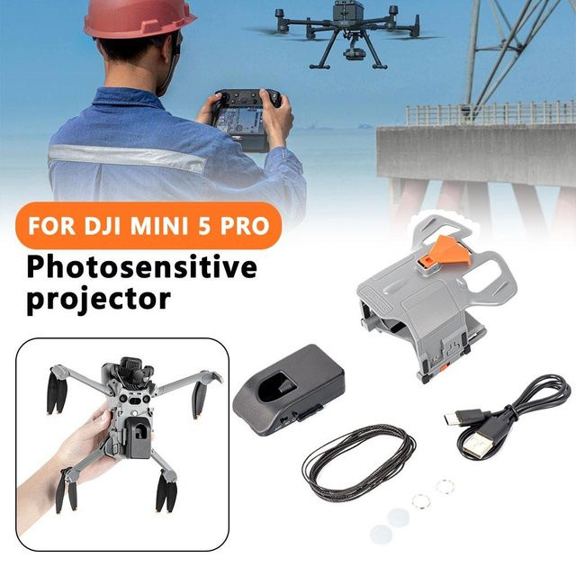 DJI Mini 5 Pro Airdrop Kit Fernsteuerung Drop System für Drohnen Zubehör in Grau - Bild 1