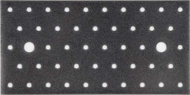 GAH Alberts Duravis Lochplatte Schwarzdiamant Duplexbeschichtet, Farbe: Schwarz, B/H/D: 200 x 100 x 2 mm - Bild 1