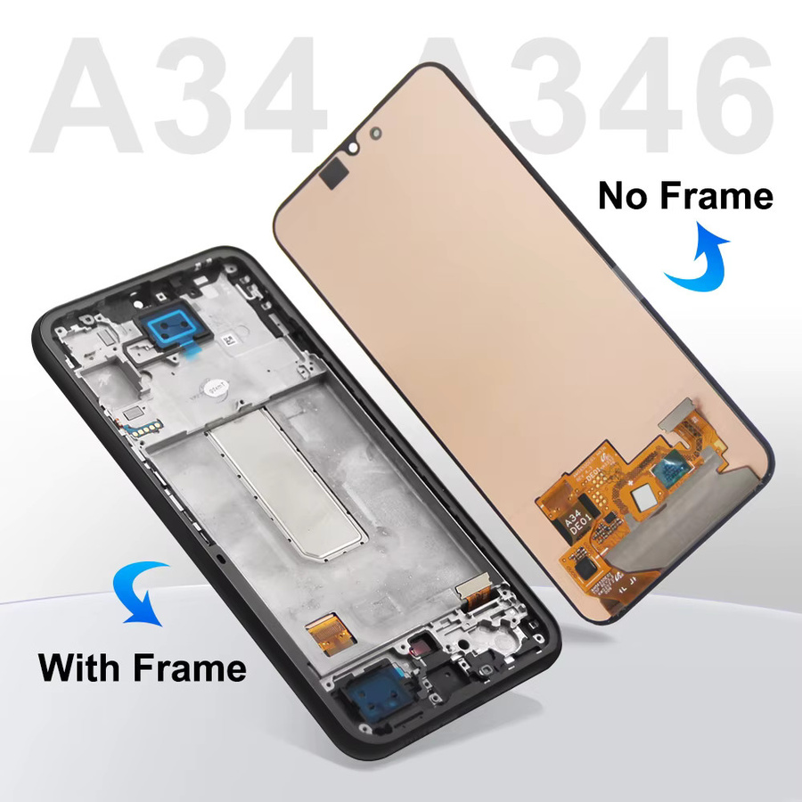 Samsung A34 5G OLED LCD Display mit Touchscreen Digitizer Ersatzteil in Schwarz für SM-A346B und SM-A346M/DSN - Bild 5