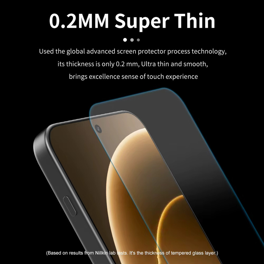 Nillkin Displayschutzfolie aus gehärtetem Glas H+PRO für OnePlus 15, transparent, 2,5D, 9H Härtegrad - Bild 3