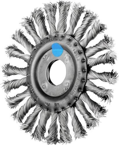 PFERD TOOLS COMBITWIST Rundbürste gezopft für Winkelschleifer aus Edelstahl-Draht, Farbe Silber, Durchmesser: 125 mm, Bohrung: 22,2 mm - Bild 1