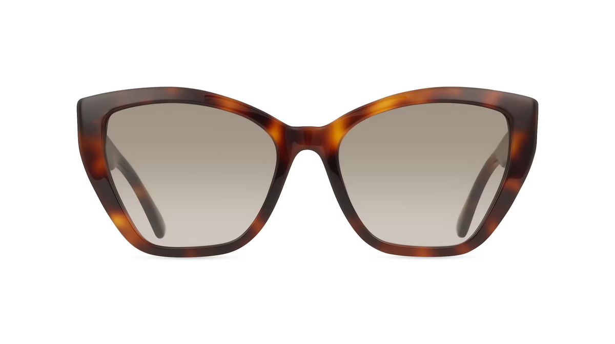 Moschino 155/S Sonnenbrille Butterfly, Vollrand, Kunststoff, braun, Herren - Bild 1