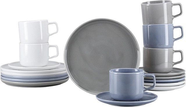CreaTable Session Urban Kaffeeservice 18-teilig in Grau - Bild 1