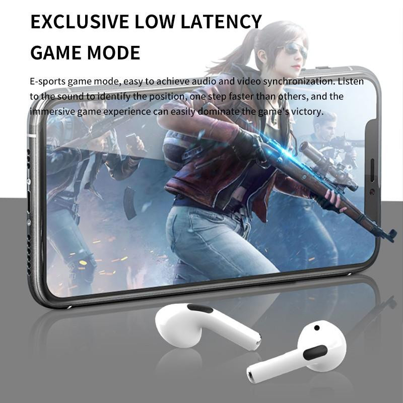 Pro4 TWS Bluetooth Headset mit LED Digital Display, wasserfeste HiFi drahtlose Sport Kopfhörer in Weiß - Bild 5