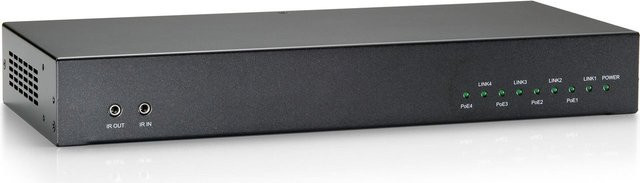LevelOne HVE-9214PTHDMI HDMI-Ethernet-Extender in Schwarz mit PoE-Unterstützung und EDID-Management - Bild 1