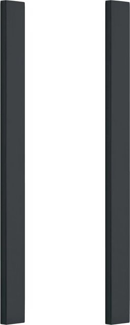 Loft+Mehr Griffleistenpaar Gerundet zum Kleben in Schwarz Matt, Länge: 40 cm - Bild 1