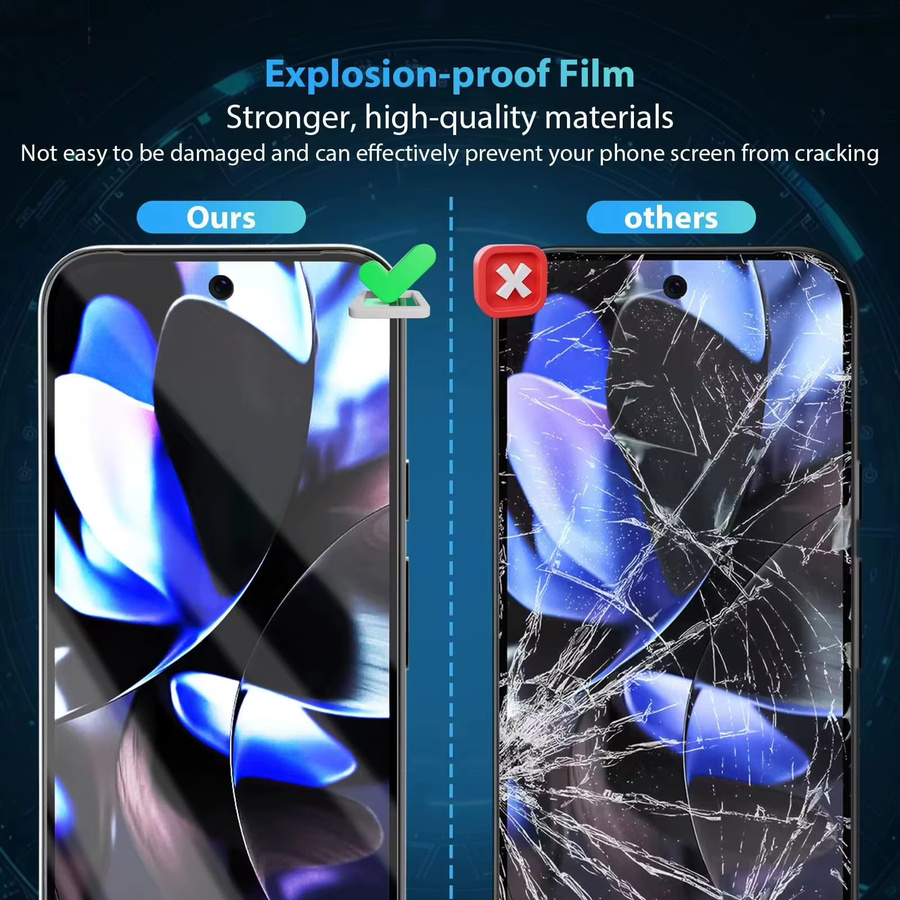 Gehärtete Glas Displayschutzfolie für Google Pixel 10, 9 Pro XL, 10 Pro, 9 Pro und 9A, transparent, 1-4 Stück - Bild 2